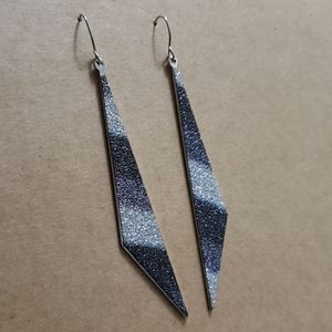 Geometric Shimmer Dangle Earring